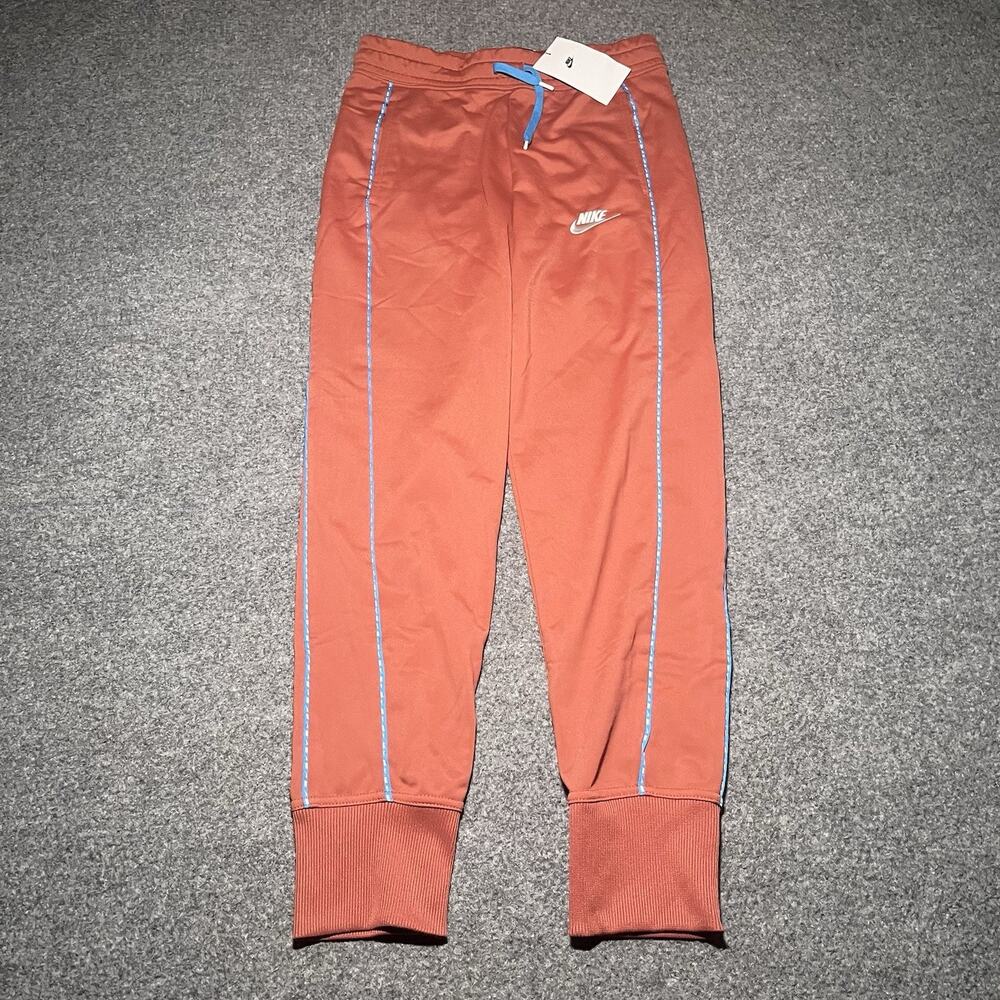 Nike Track Pants Girls Large Pink Sweatpants High-Waisted Running Tapered Jogger